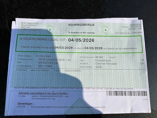 1989 mercedes-benz w124 e230 oldtimer - afbeelding 77 van  82