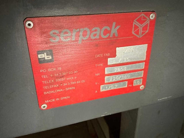 1989 serpack l/15 dozensluitmachine - afbeelding 7 van  7