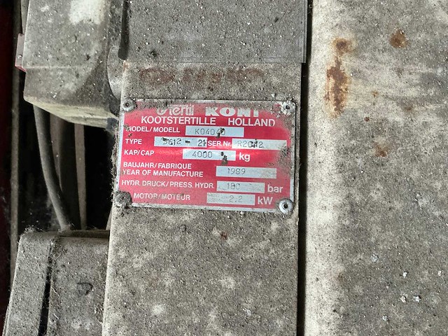 1989 stertil koni k040 40 hefbrug - afbeelding 8 van  8