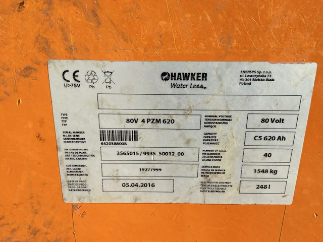 1989 still e80-25 elektrische heftruck - afbeelding 19 van  30
