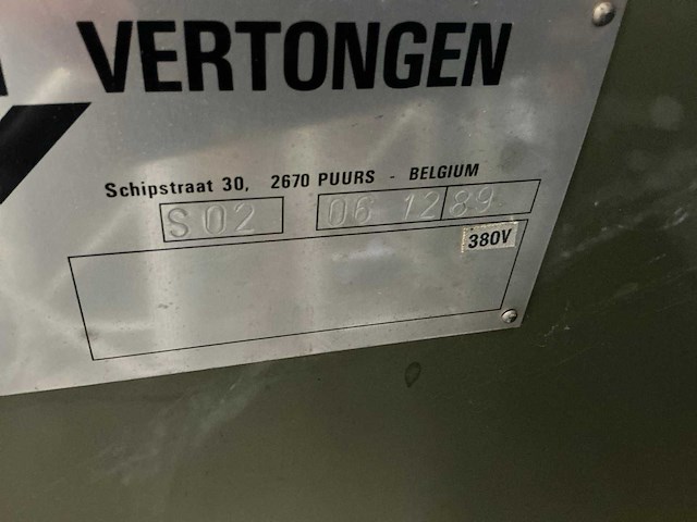 1989 vertongen s02 breedbandschuurmachine - afbeelding 5 van  13