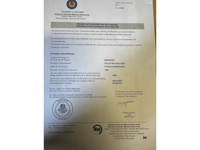 1989 volvo n10 turbo 6x6 l vrachtwagen - afbeelding 20 van  30