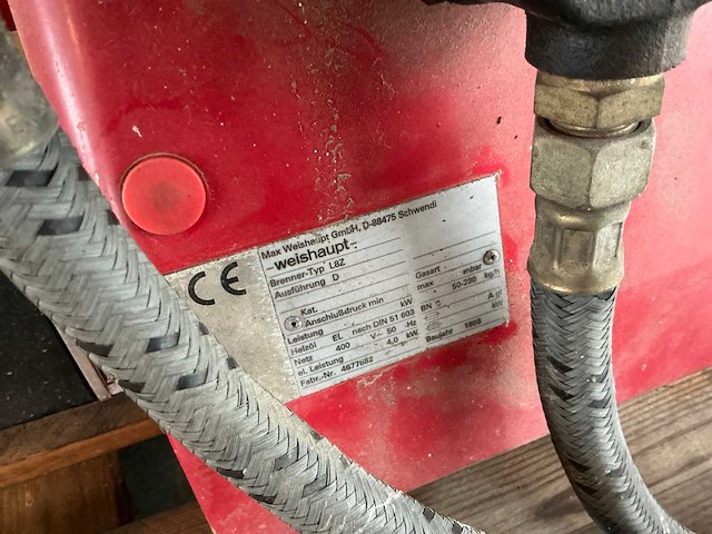 1989 weishaupt l8z industriële verwarmingsinstallatie - afbeelding 4 van  4