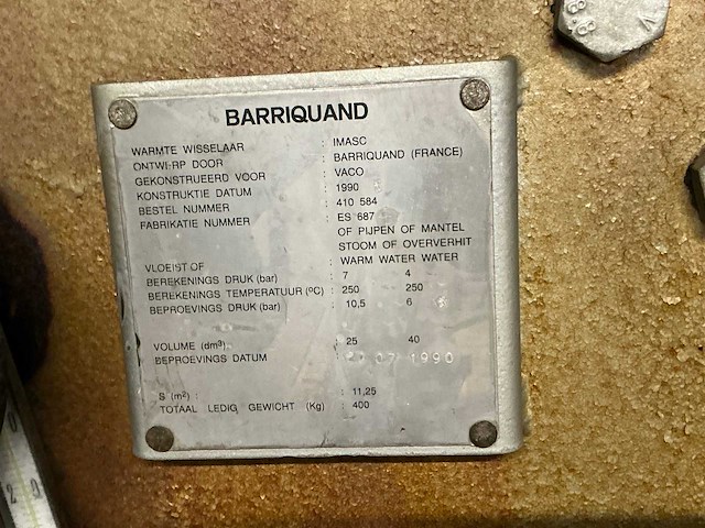 1990 barriquand steriflow autoclave - afbeelding 8 van  8