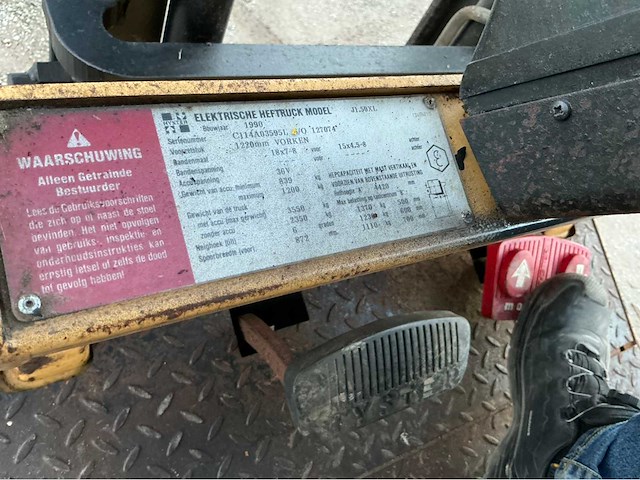 1990 hyster j1.50xl vorkheftruck (functioneel) - afbeelding 3 van  6
