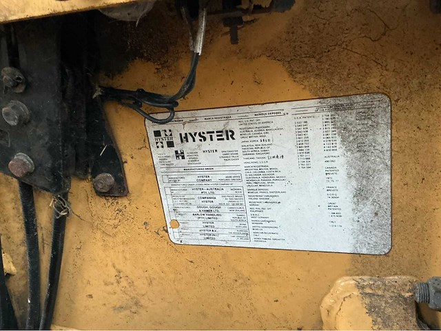 1990 hyster j1.50xl vorkheftruck (functioneel) - afbeelding 7 van  10