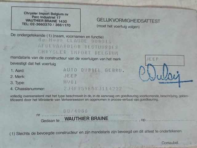 1990 jeep wrangler yj laredo 2.5 - afbeelding 14 van  16