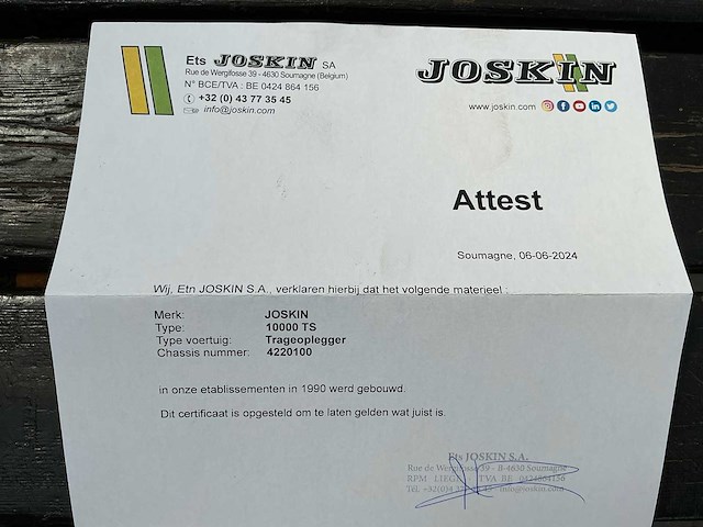 1990 joskin 10000 ts mesttank - afbeelding 17 van  25