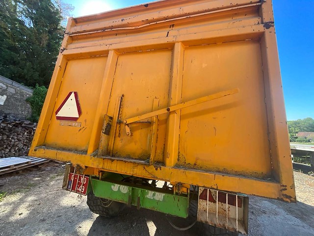 1990 joskin 12000b - trage oplegger / landbouwtrailer - afbeelding 1 van  2
