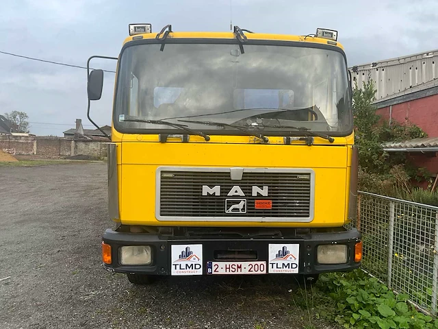 1990 man m18f man m18 f 4x2 hydraulische tipper – inclusief open tipper – 18,3 t – diesel – apk geldig tot 29/10/2026 - afbeelding 12 van  26