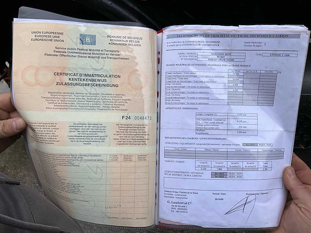 1990 mercedes unimog 1600 vrachtwagen - afbeelding 50 van  55