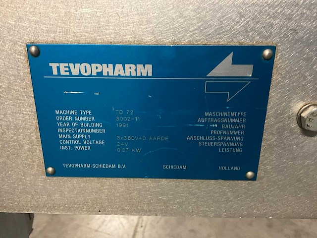 1990 tevopharm p6 overige verpakkingsmachines - afbeelding 7 van  17