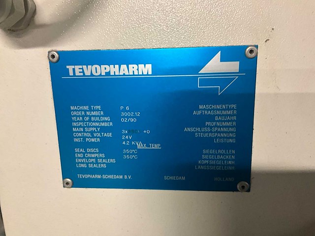 1990 tevopharm p6 overige verpakkingsmachines - afbeelding 9 van  17