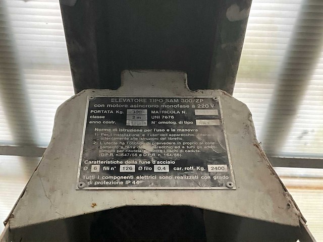 1990 tipo sam 300 zp elektrische kettingtakel - afbeelding 4 van  4