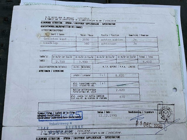 1990 volvo fl6 turbo takelwagen met kraan - afbeelding 5 van  9