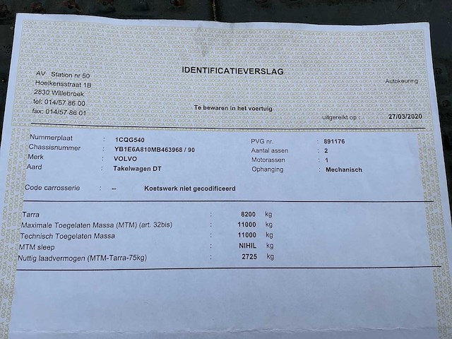1990 volvo fl6 turbo takelwagen met kraan - afbeelding 50 van  56
