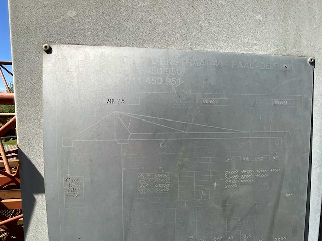 1991 argomet mr 75 mobiele torenkraan - afbeelding 5 van  22