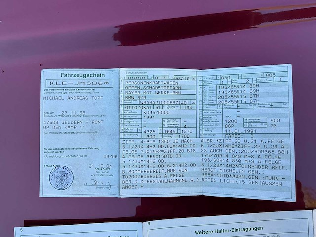 1991 bmw e30 320 personenauto - afbeelding 22 van  31