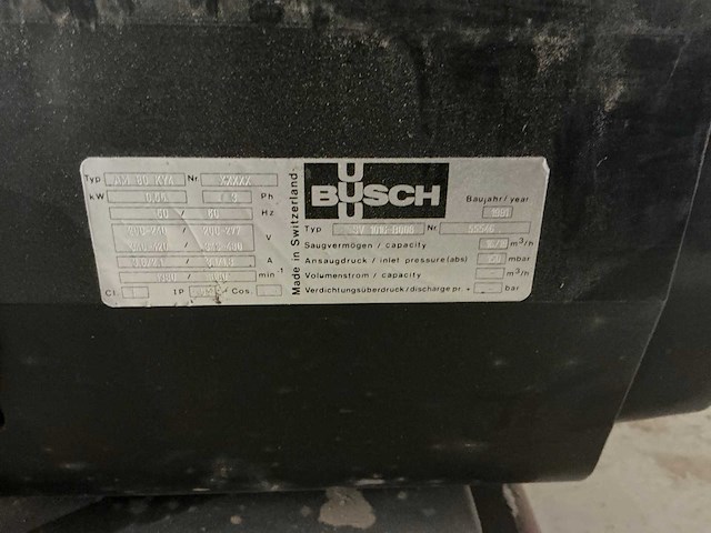 1991 busch sv1016-b008 vacuümpomp - afbeelding 4 van  5