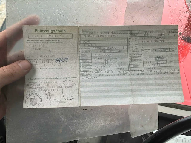 1991 case 1056 xl 4wd landbouwtractor - afbeelding 30 van  35