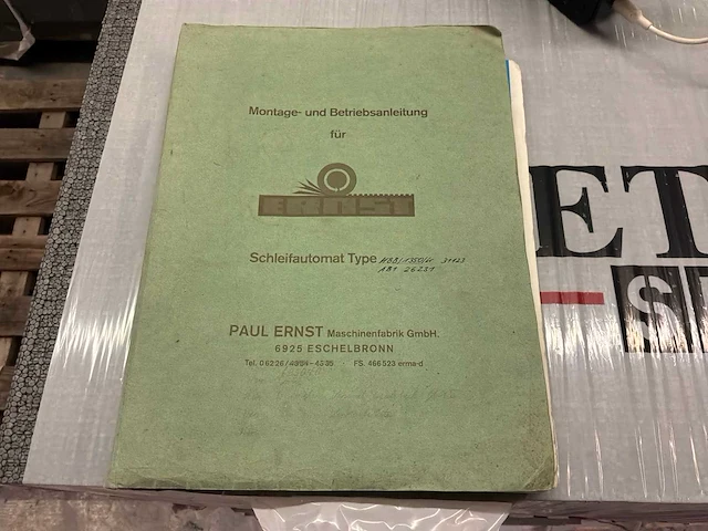 1991 ernst kbb/k breedbandschuurmachine - afbeelding 4 van  12