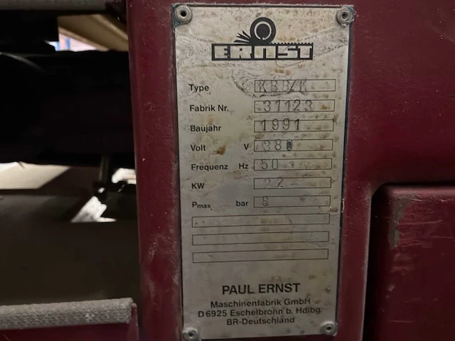 1991 ernst kbb/k breedbandschuurmachine - afbeelding 6 van  12