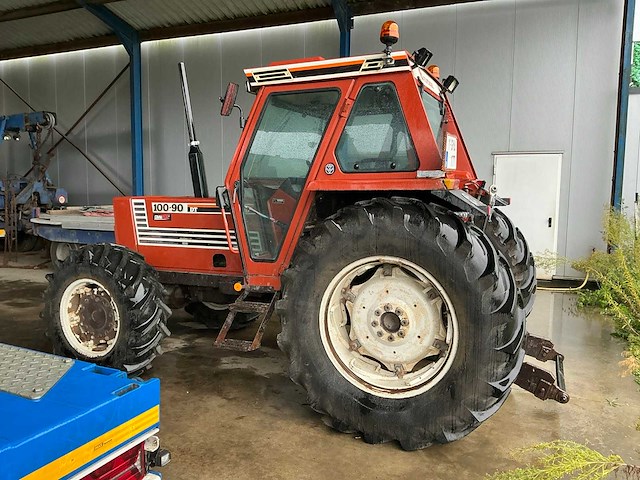 1991 fiat 100-90 dt oldtimer tractor - afbeelding 2 van  2