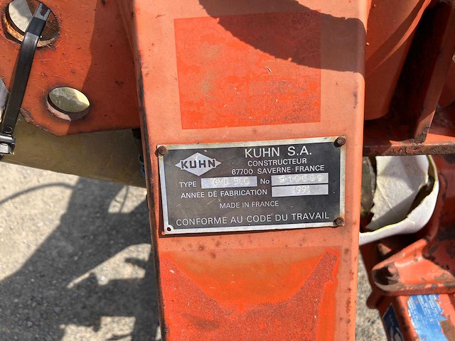 1991 kuhn gmd 500 schijvenmaaier - afbeelding 5 van  5