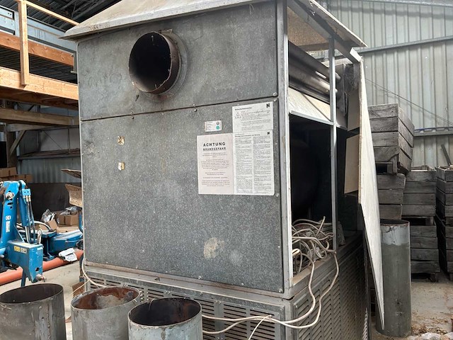 1991 neureuther g7 industriële heteluchtgenerator die werkt met een aparte brander - afbeelding 9 van  11