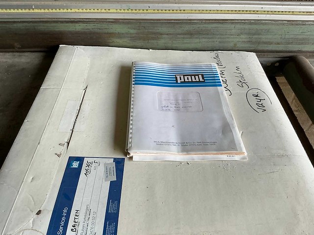1991 paul 15a0 hydraulische afkortzaagmachine - afbeelding 7 van  8