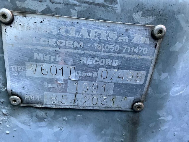 1991 record v601t mesttank - afbeelding 2 van  10