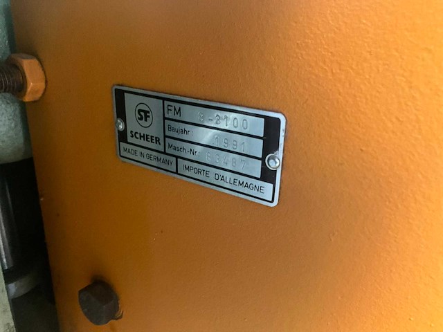 1991 scheer sf fm 8-3100 fineerrechtzaagmachine - afbeelding 10 van  12