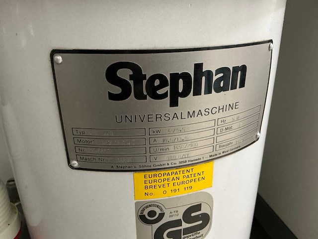 1991 stephan um 44a hak-, meng-, en emulgeermachine - afbeelding 6 van  6