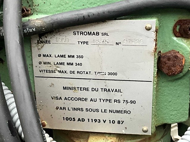 1991 stromab rs 75 zaagtafel - afbeelding 6 van  12