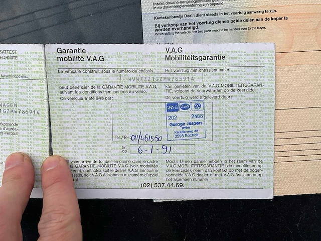 1991 volkswagen golf 2 personenauto - afbeelding 21 van  30