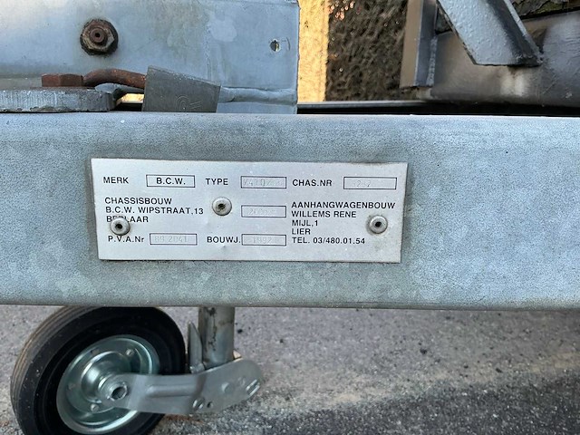 1992 b.c.w. v41020g paardentrailer - afbeelding 4 van  5
