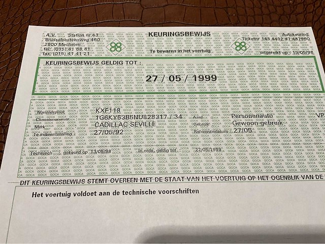 1992 cadillac seville sts - 4.9 v8 - belgische wagen - afbeelding 56 van  56