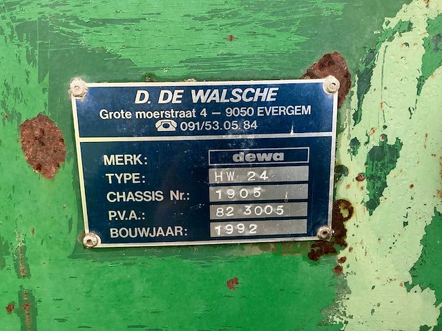1992 dewa hw 24 silagewagen - afbeelding 6 van  16