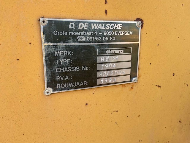 1992 dewa hw24 silagewagen - afbeelding 3 van  14