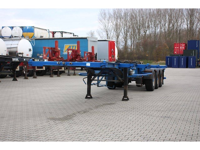 1992 groenewegen 40ft-chassis, liftaxle - afbeelding 1 van  1