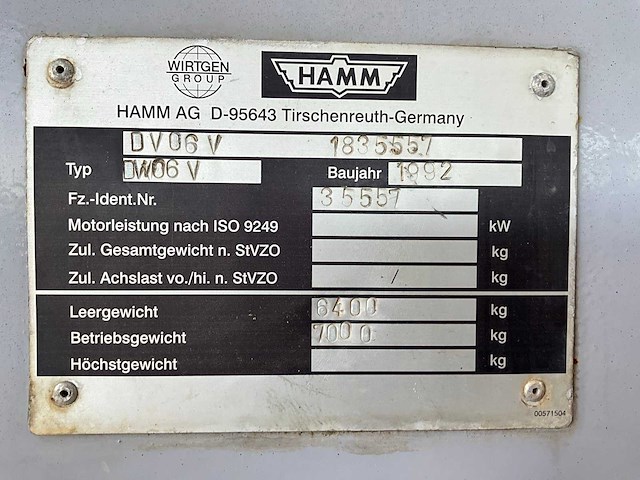 1992 hamm dv06v duowals - afbeelding 9 van  22