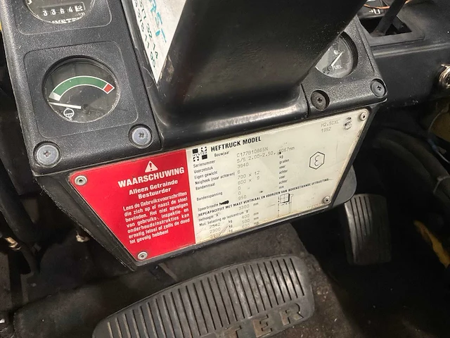 1992 hyster h2.50xl vorkheftruck - afbeelding 8 van  18