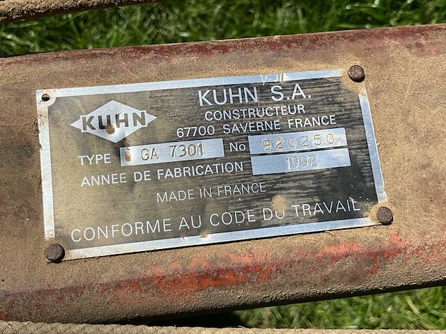 1992 kuhn ga7301 - hooihark / zwadhark - afbeelding 6 van  14