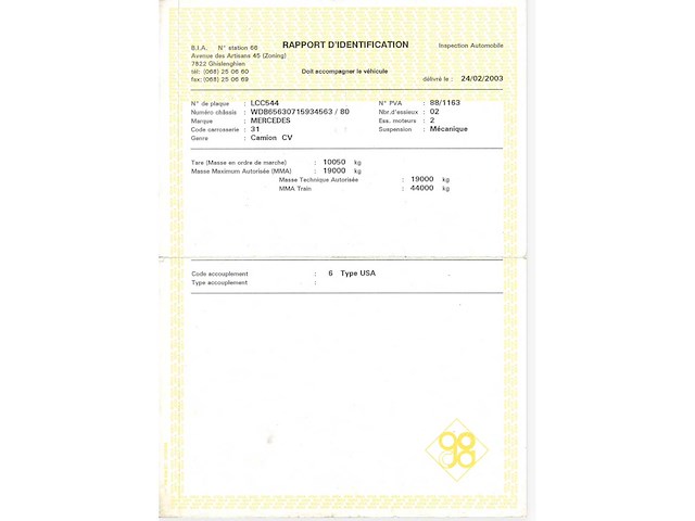 1992 mercedes-benz 1922 ak truck - afbeelding 19 van  27