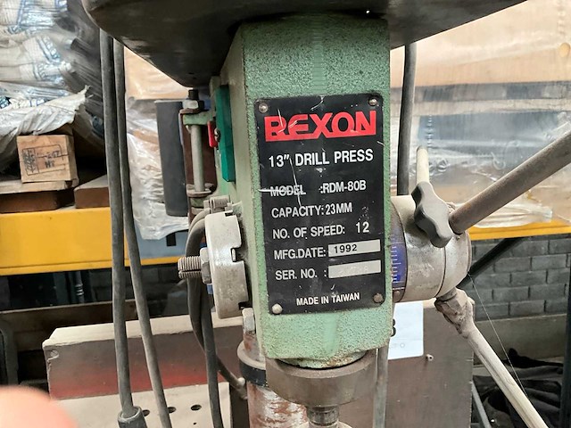 1992 rexon rdm-80b kolomboormachine - afbeelding 5 van  5