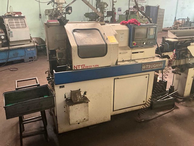 1992 tsugami nt17 swiss turn cnc-langdraaibank - afbeelding 1 van  15