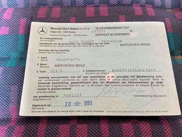 1993 - mercedes 811d - afbeelding 14 van  23
