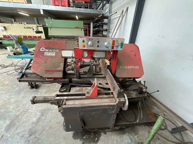 1993 amada h-650 metalen horizontale bandzaagmachine - afbeelding 6 van  13
