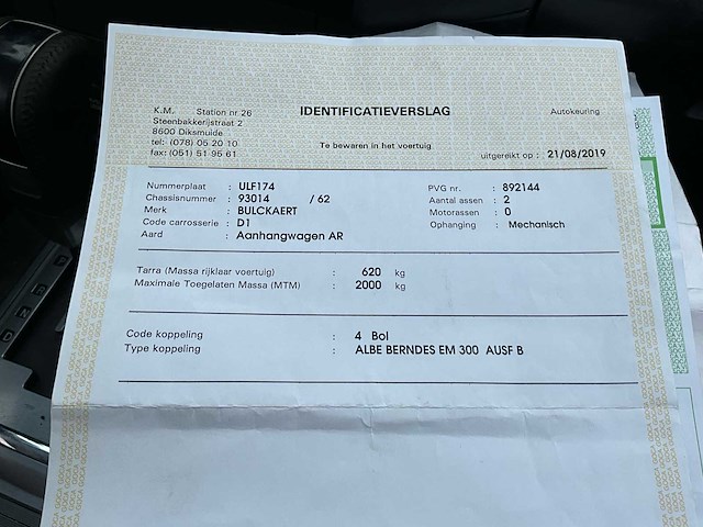 1993 bulckaert f aanhangwagen - afbeelding 17 van  26