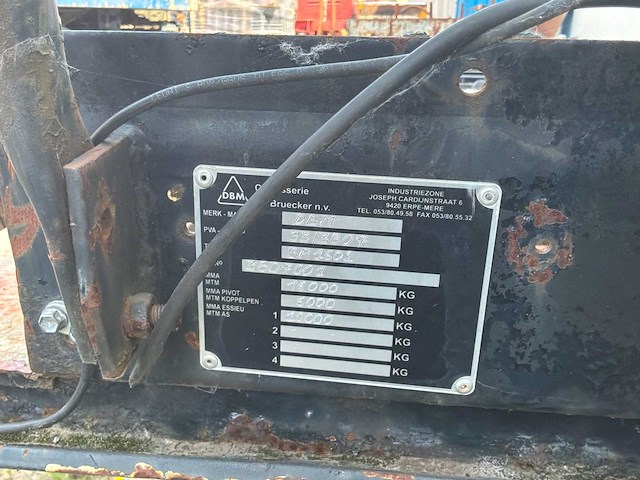1993 dbm sr1602 semi-trailer - afbeelding 8 van  12